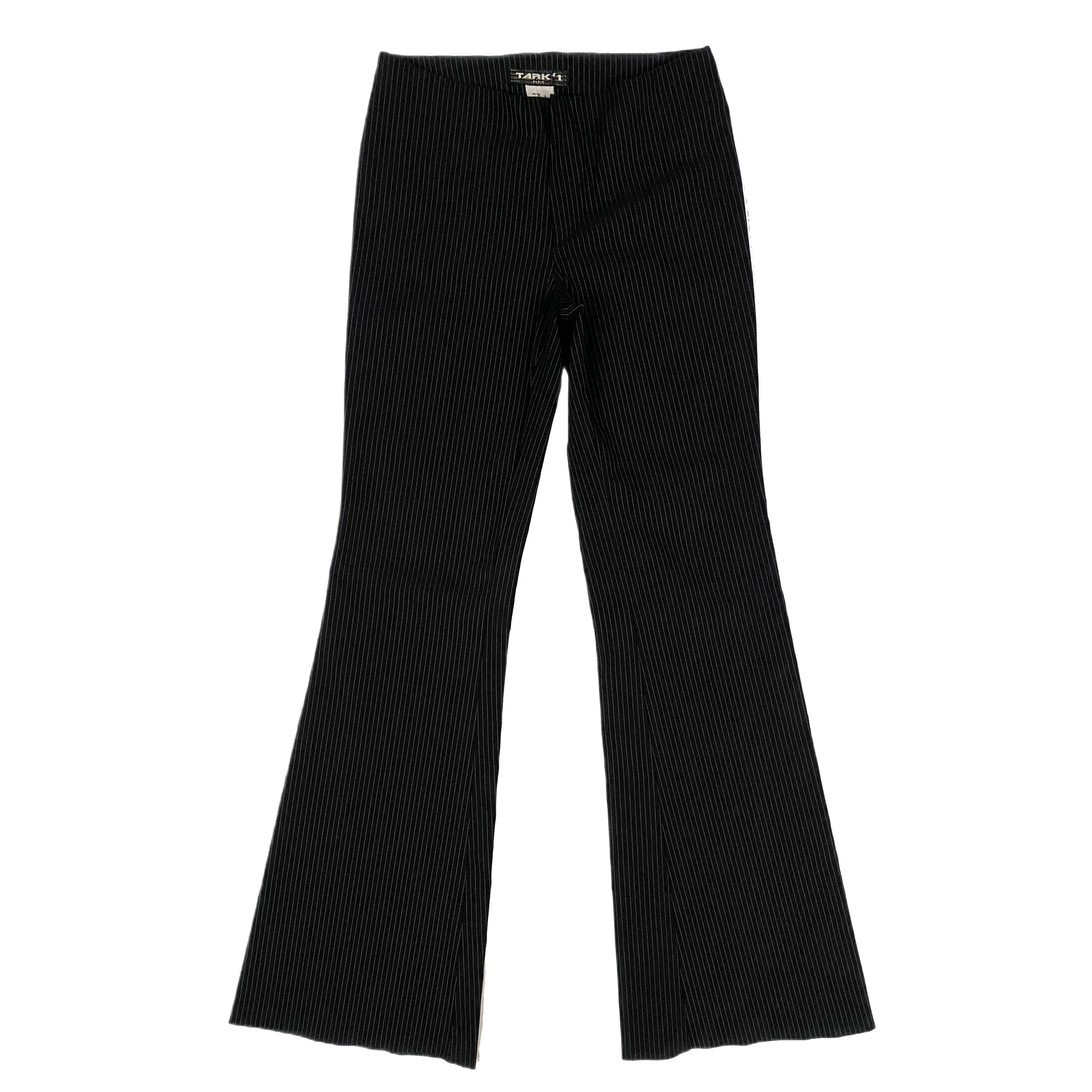 Mid-Rise Pinstripe Flares (S)