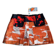 Deadstock Custo Floral Crane Mini Skirt (XS)