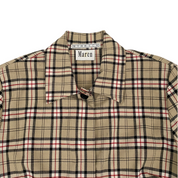 Tan Plaid Lightweight Overcoat (M)