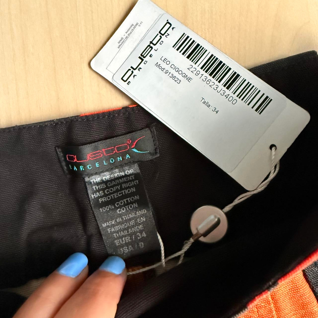 Deadstock Custo Floral Crane Mini Skirt (XS)