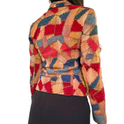 90’s Patchwork Tapestry Zip Jacket (S)