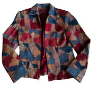 90’s Patchwork Tapestry Zip Jacket (S)