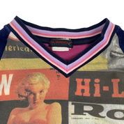 Custo Barcelona Marilyn Monroe Retro Collage Graphic Top (XS)