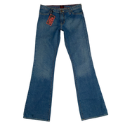 Von Dutch Low Rise Logo Flare Jeans (XS/S)