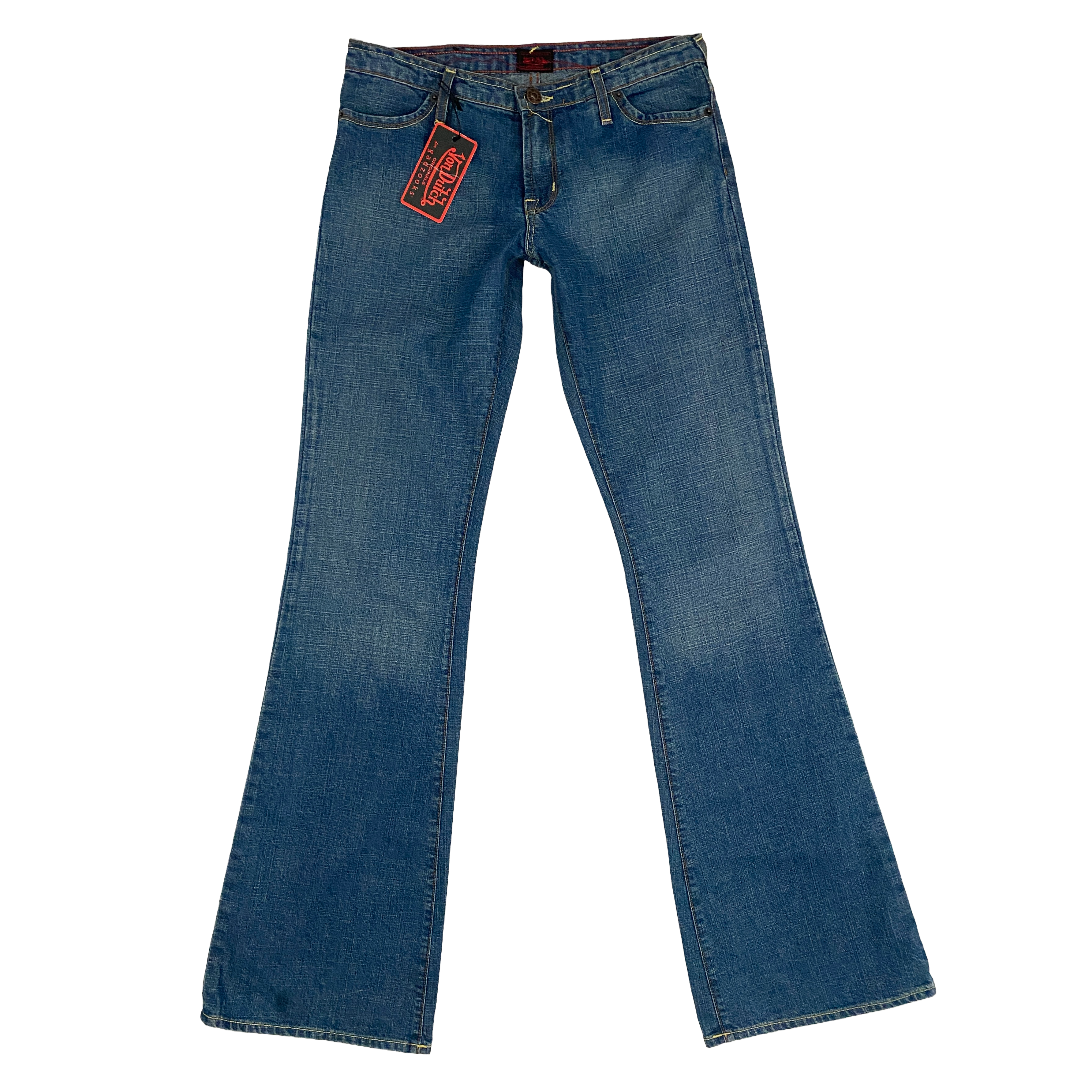 Von Dutch Low Rise Logo Flare Jeans (XS/S)
