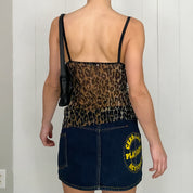 Dolce & Gabbana Leopard Mesh Cami (S)