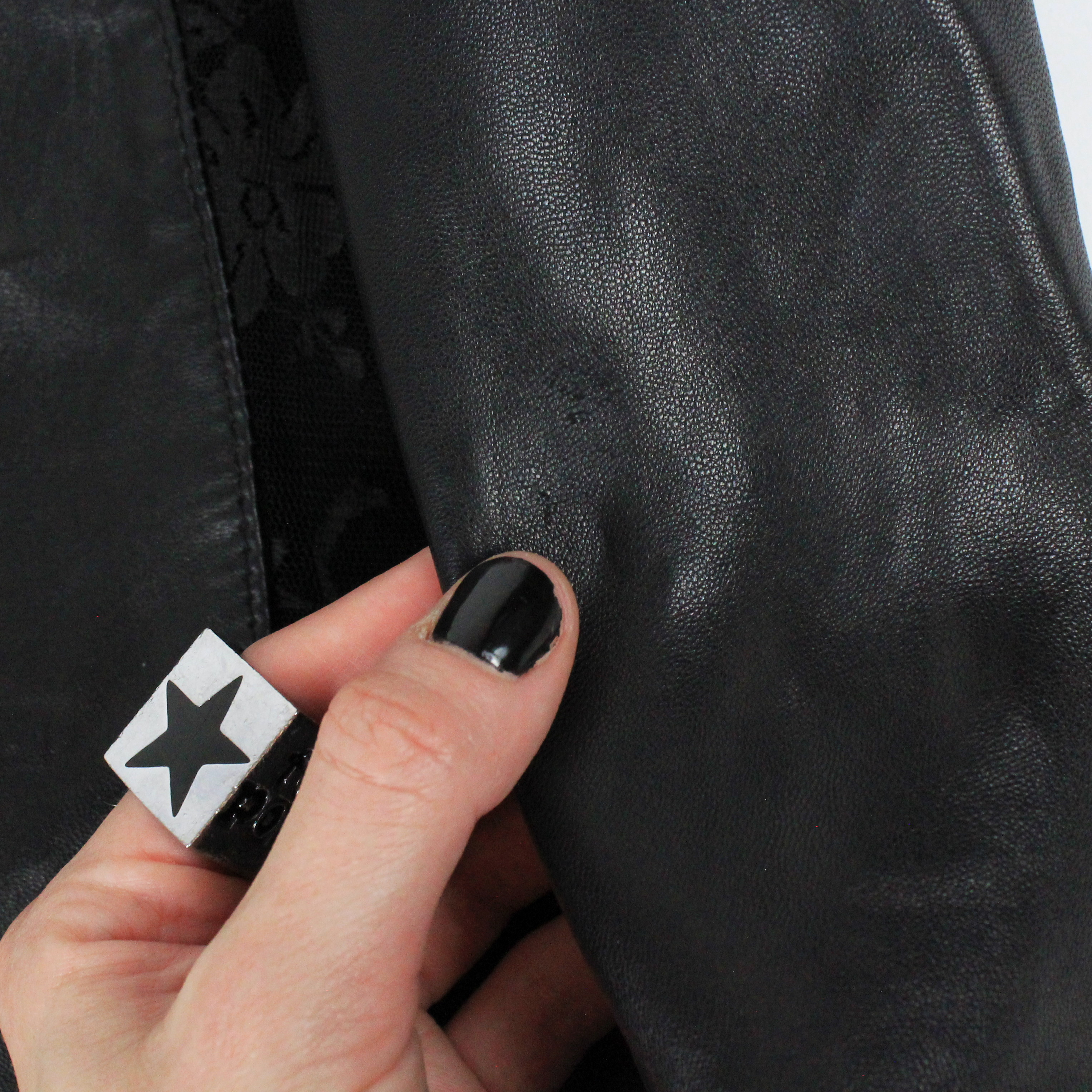 90s Leather Bustier Dress (S)