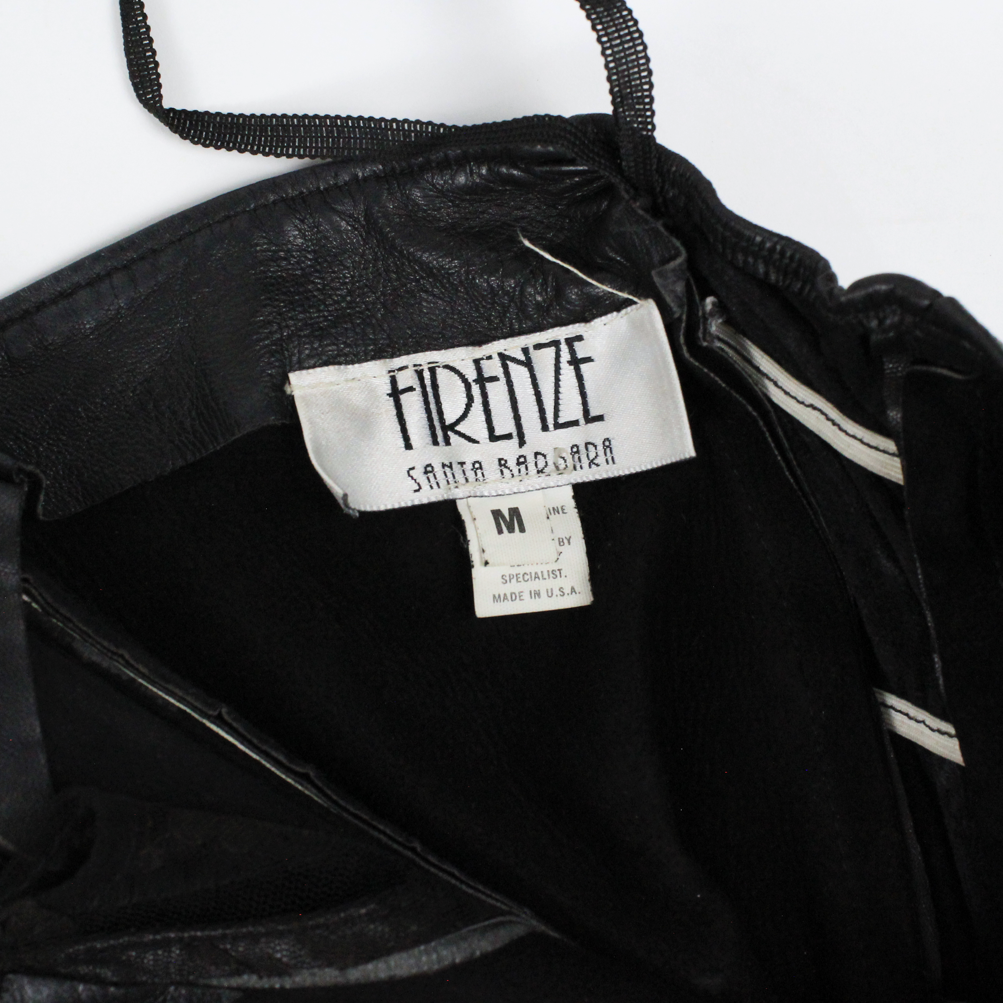 90s Leather Bustier Dress (S)