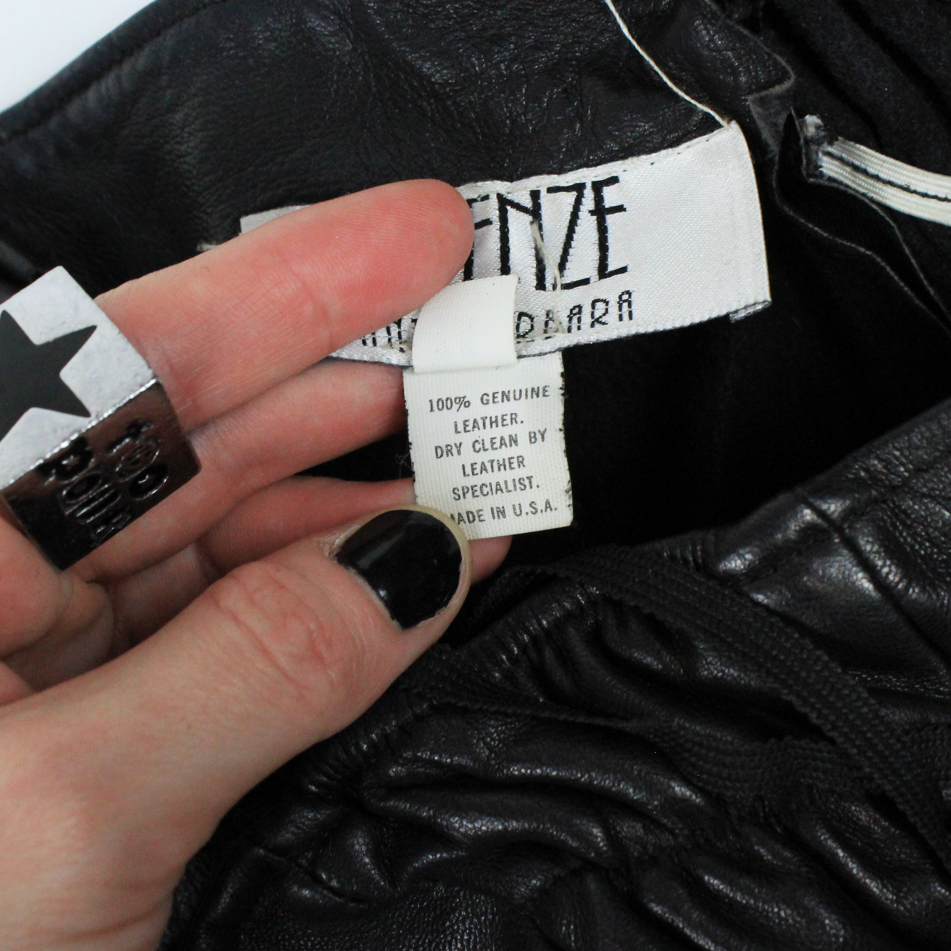 90s Leather Bustier Dress (S)