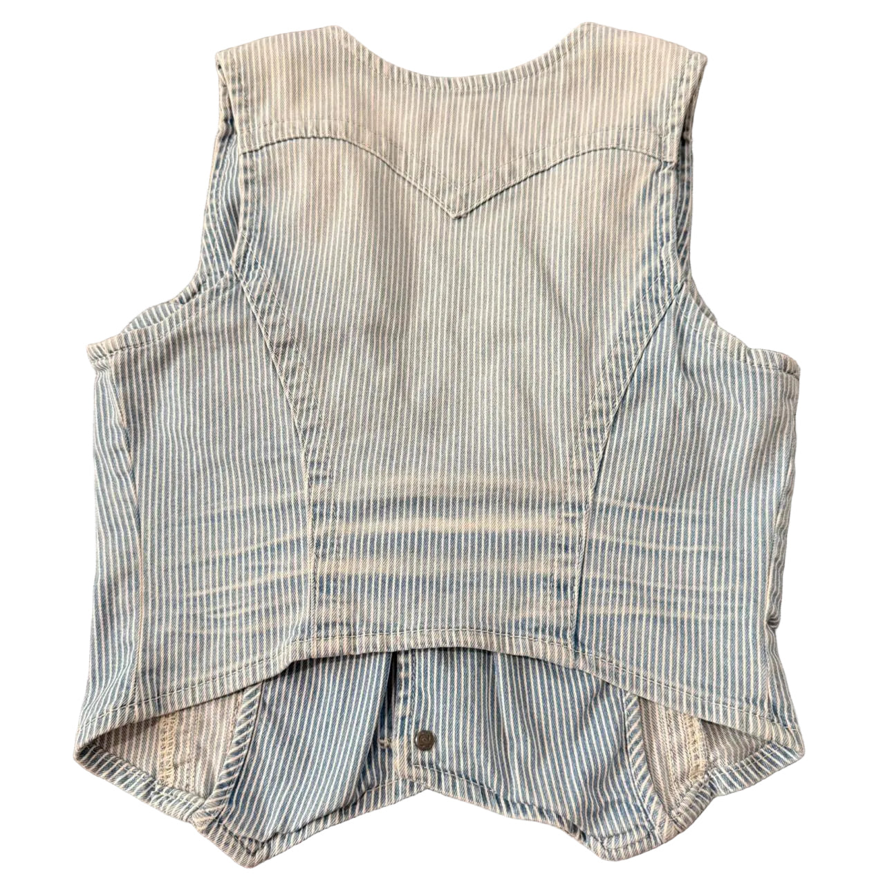 True Religion Striped Denim Vest (XS/S)