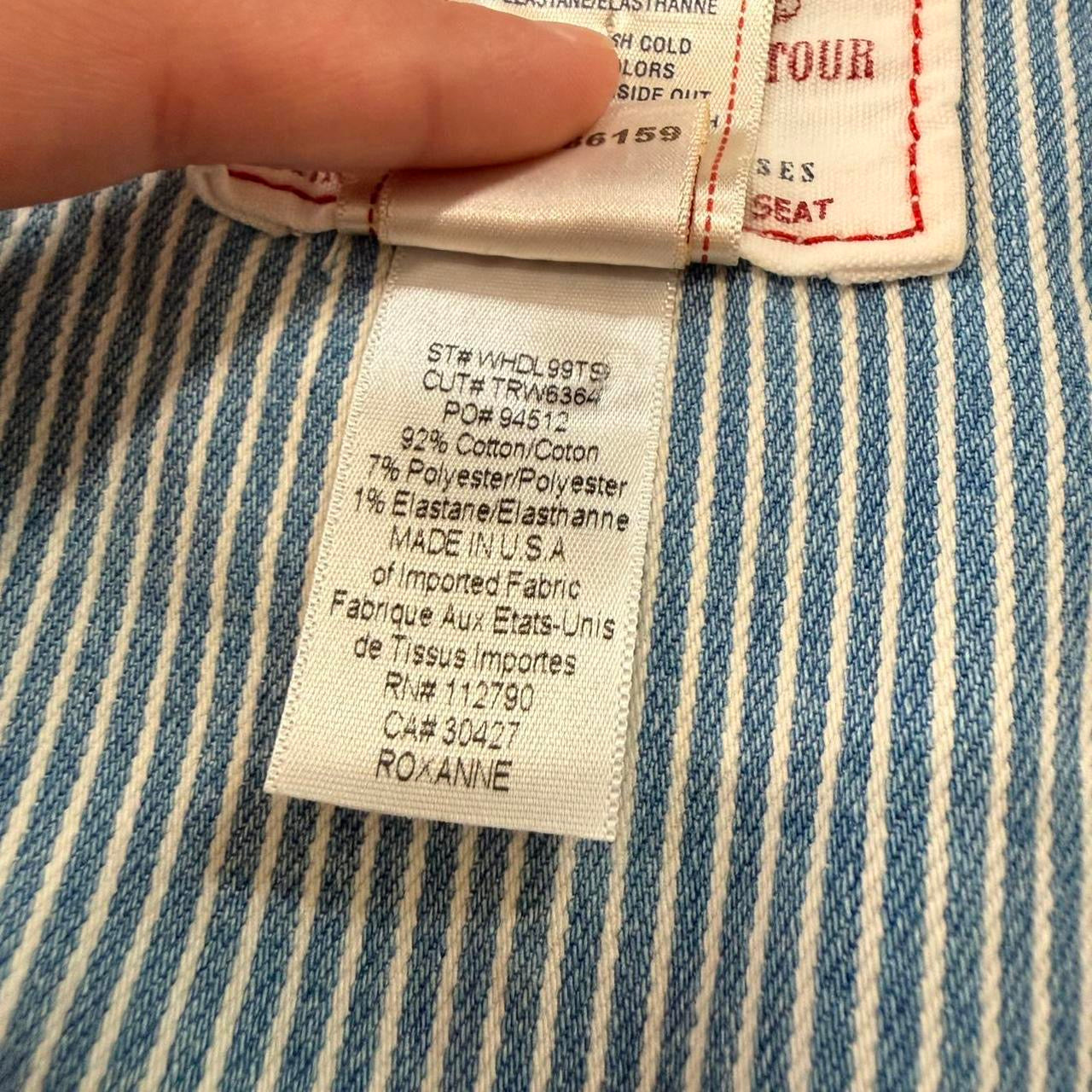 True Religion Striped Denim Vest (XS/S)