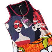 Deadstock Custo Barcelona Graphic Mini Dress (S)