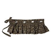 Upcycled Leopard Print Mini Skirt-Belt (S-M)