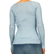 Killah Miss Sixty Shimmer Knit Asymmetric Zip Top (S)