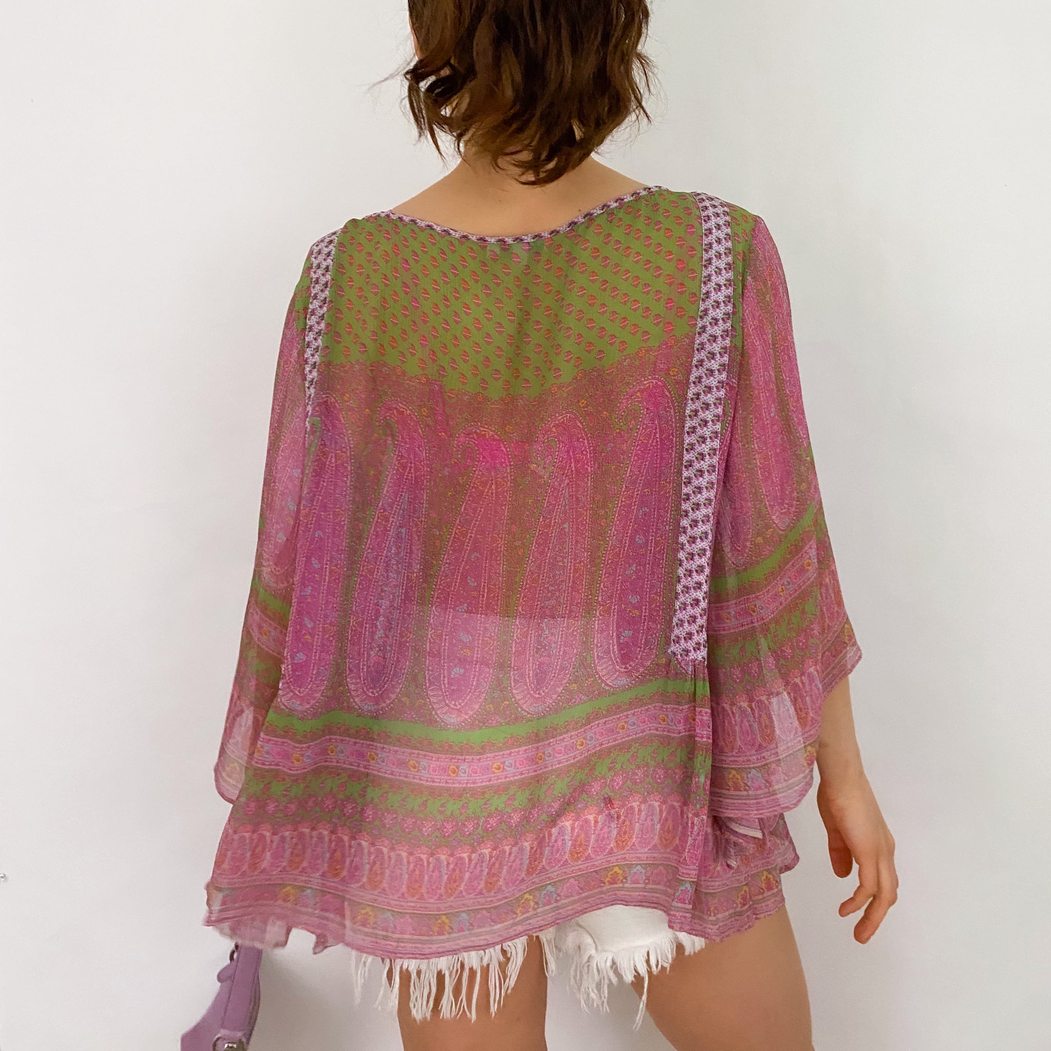 Calypso Paisley Silk Tunic - S/M