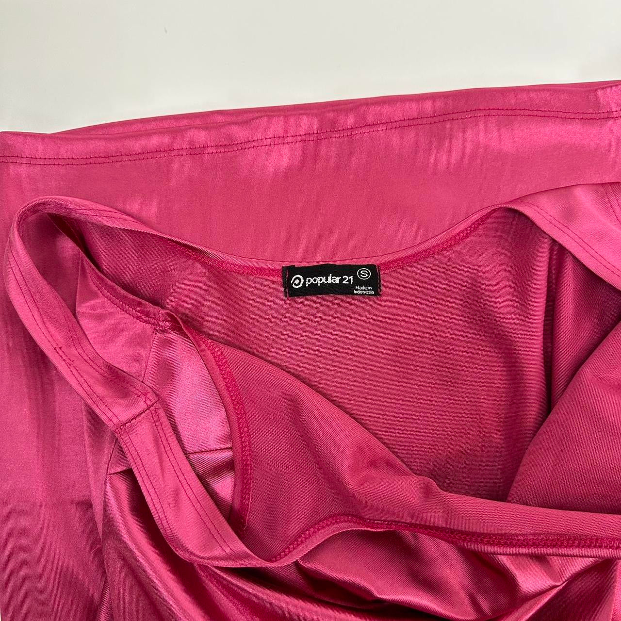 00s Metallic Pink Mini Dress (XS)