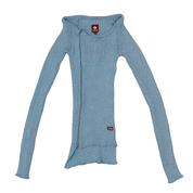Killah Miss Sixty Shimmer Knit Asymmetric Zip Top (S)