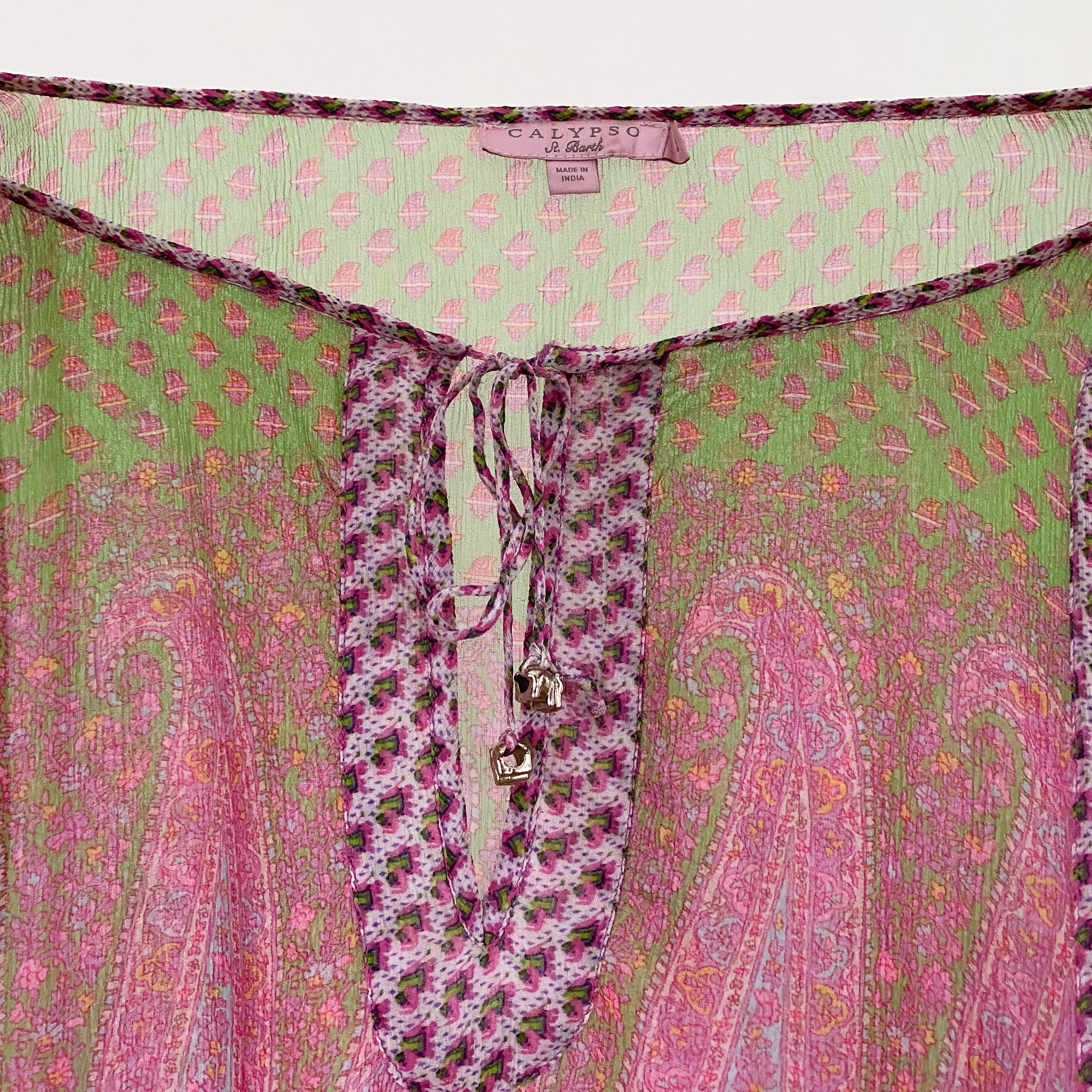 Calypso Paisley Silk Tunic - S/M