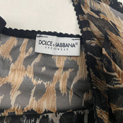 Dolce & Gabbana Leopard Mesh Cami (S)