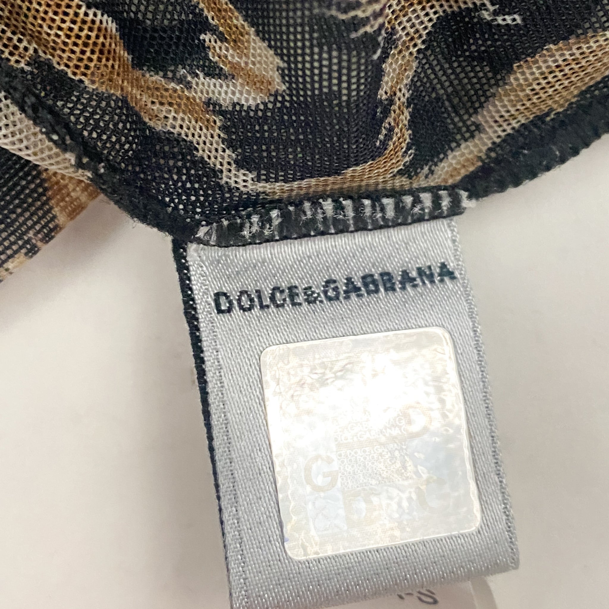 Dolce & Gabbana Leopard Mesh Cami (S)