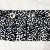 Upcycled Leopard Print Pleated Mini Skirt-Belt (S-M)