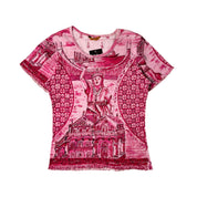 Associe Beaded Architectural Graphic Baby Tee (S-M)