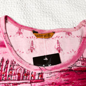 Associe Beaded Architectural Graphic Baby Tee (S-M)