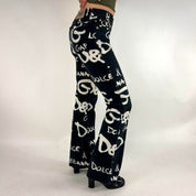 D&G Y2K Printed Jeans (XS/S)