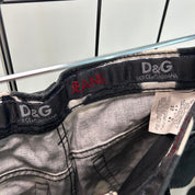 D&G Y2K Printed Jeans (XS/S)
