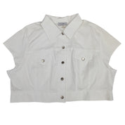 Cropped Cargo Button Down (3X)