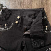 Deadstock Embellished Low Rise Capris (XS/S)