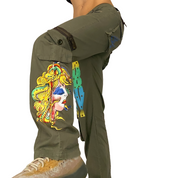Don Ed Hardy 2000s Le Vif Production Low Rise Tattoo Cargo Pants (XS/S)