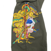 Don Ed Hardy 2000s Le Vif Production Low Rise Tattoo Cargo Pants (XS/S)
