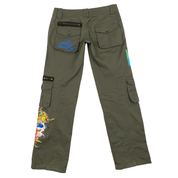 Don Ed Hardy 2000s Le Vif Production Low Rise Tattoo Cargo Pants (XS/S)