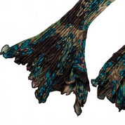 Alberto Makali Sequin Floral Bell Sleeve Top (m)