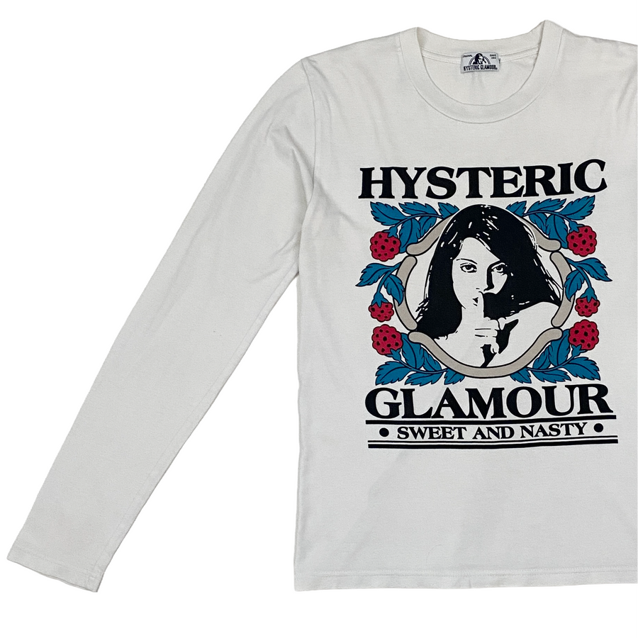 Hysteric Glamour Sweet & Nasty Long Sleeve Graphic Top (S/M)