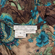 Alberto Makali Sequin Floral Bell Sleeve Top (m)