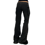 Miss Sixty 2000s Low Rise Cargo Zip Jeans (S)