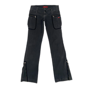 Miss Sixty 2000s Low Rise Cargo Zip Jeans (S)