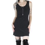 90s Pinstripe Mini Dress (S)