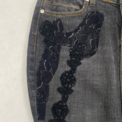 2000's Fit & Flare Fairy Maxi Skirt (S)