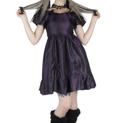 90s Plum Babydoll Dress (XXS)