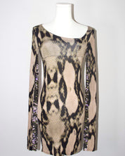 Cavalli Python Mini Dress (S)