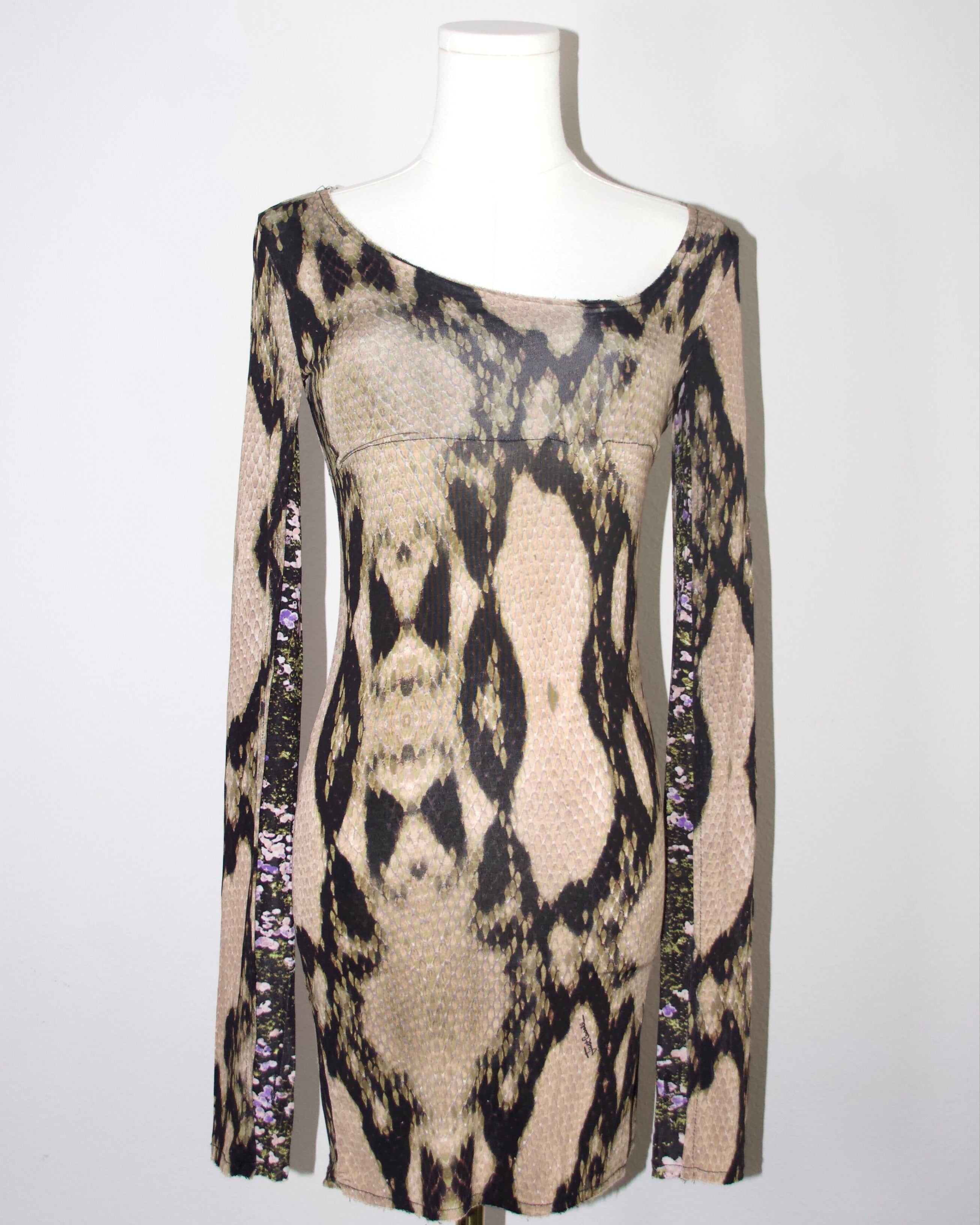 Cavalli Python Mini Dress (S)