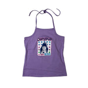 J-Fashion Portrait Graphic Halter Top (XS)