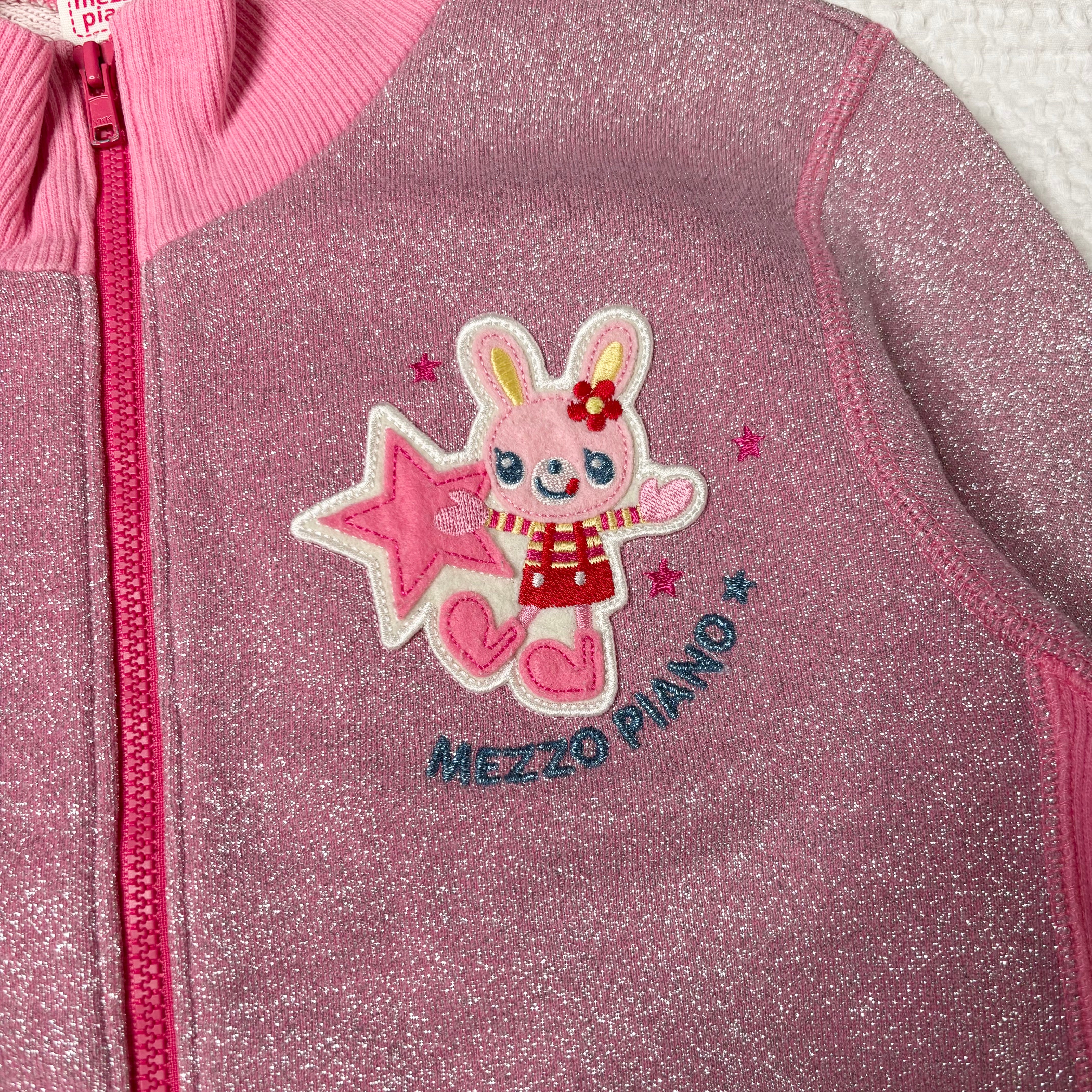 Mezzo Piano Sparkly Mock Neck Zip Up (XS) – Holy Thrift