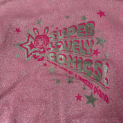 Mezzo Piano Sparkly Mock Neck Zip Up (XS)