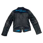 Diesel Vintage "Diabo Veloz" Distressed Black Leather Biker Jacket (S)
