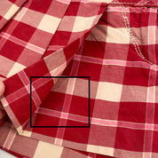 Miss Sixty 2000s Red Plaid Pleated Micro Shorts (XS/S)
