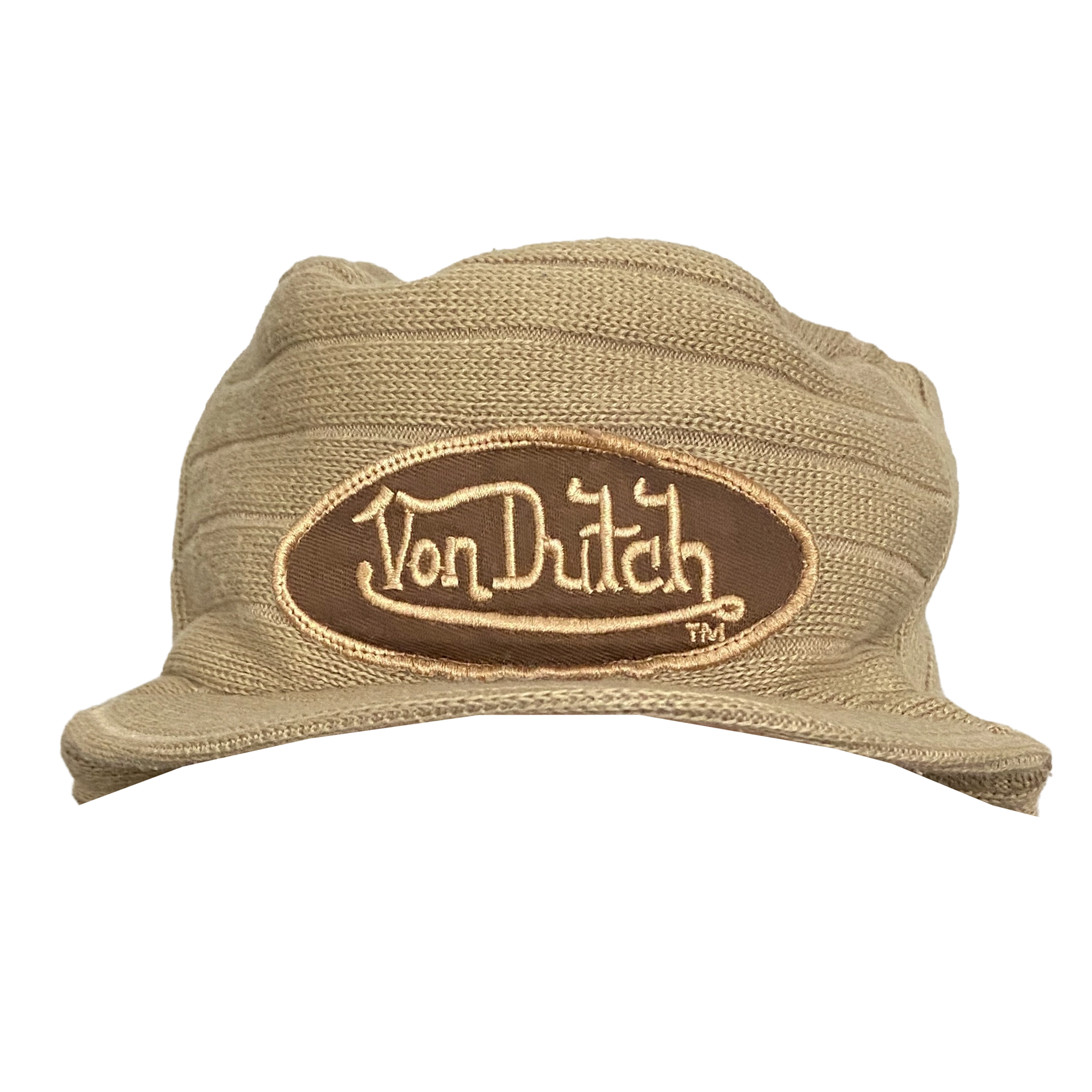 Von Dutch Tan Knit Brim Cap